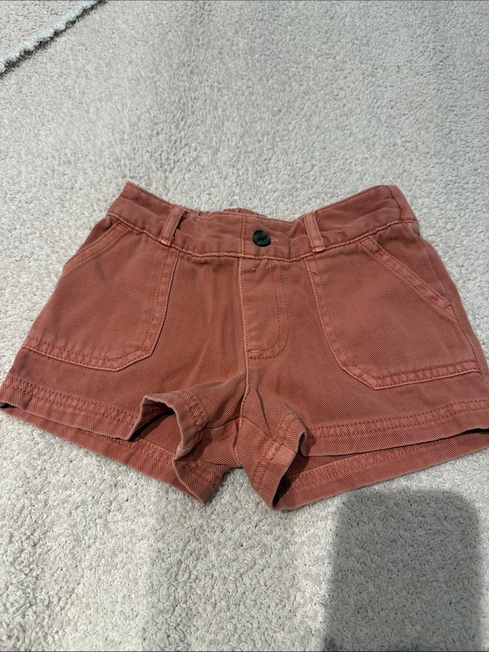 Kid’s Rust Cotton Casual Shorts